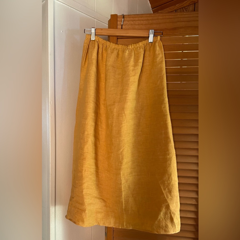 Linen Slip Skirt